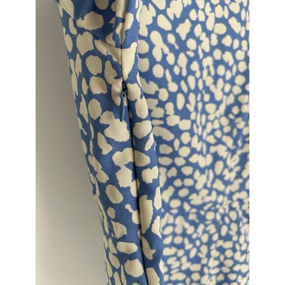 Uniqlo Babydoll Light Blue Fit and Flare Dress Printed Short Sleeve Women's XS - Picture 7 of 11